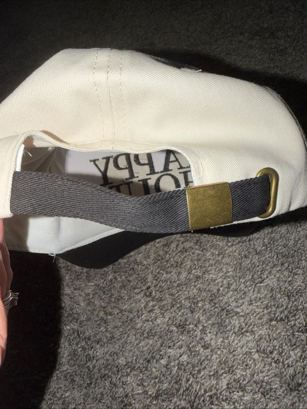 Yappy Hour Two-Tone White and Black Cap